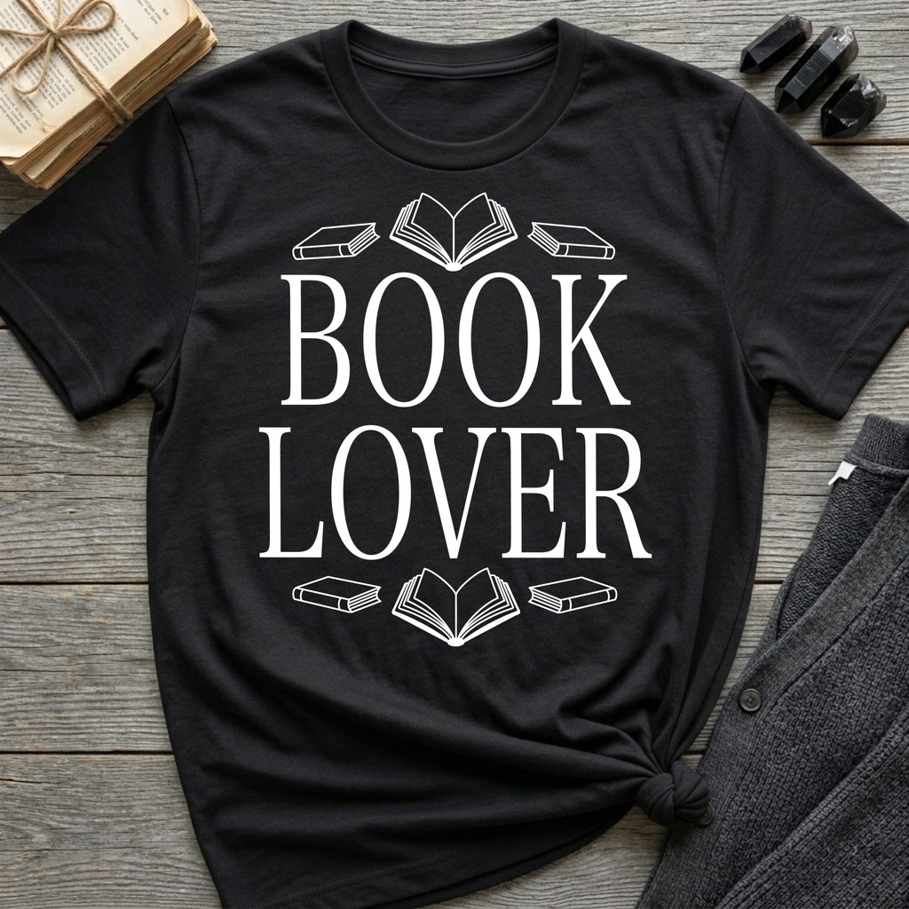 Book Lover - Typography T-Shirt