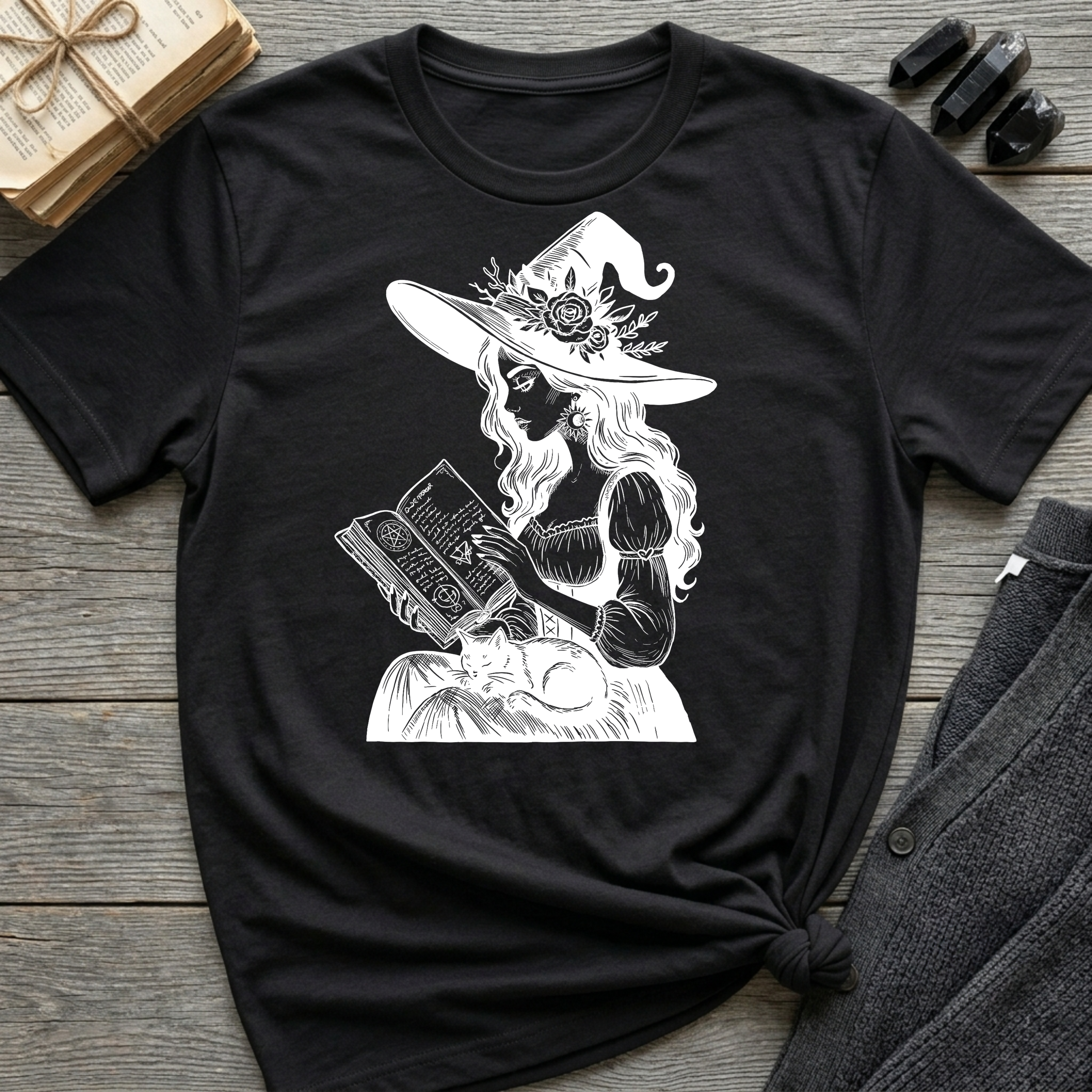 Reading Witch T-Shirt