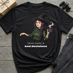 Hexes, books, & bad decisions - Moody Witch Graphic T-Shirt