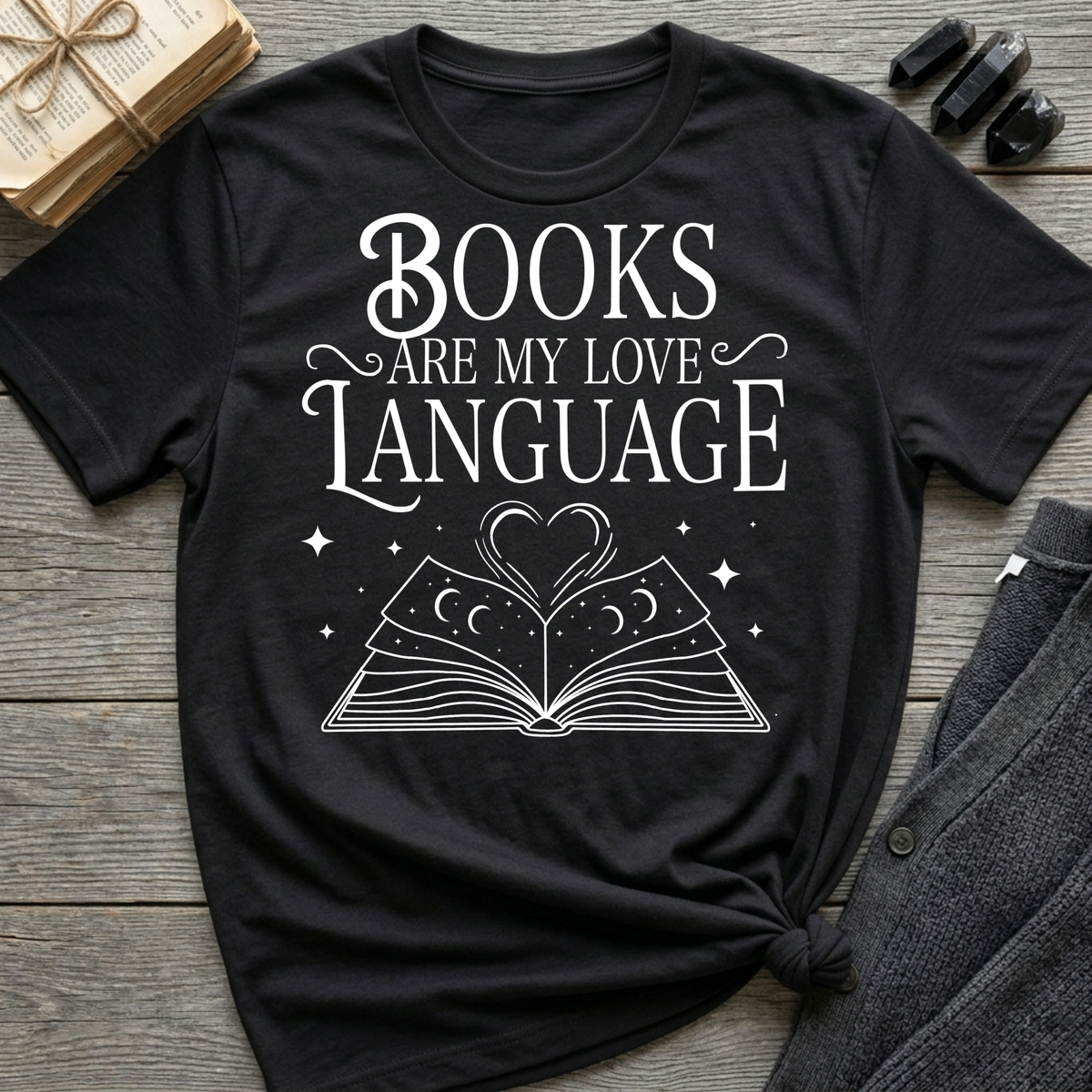 Books are my love language - Typography T-Shirt