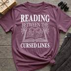 Reading between the cursed lines - Typography T-Shirt