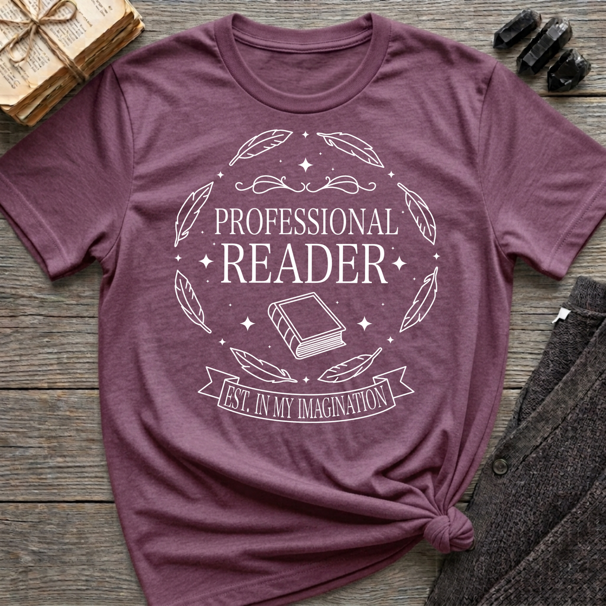 Professional Reader - Typography T-Shirt