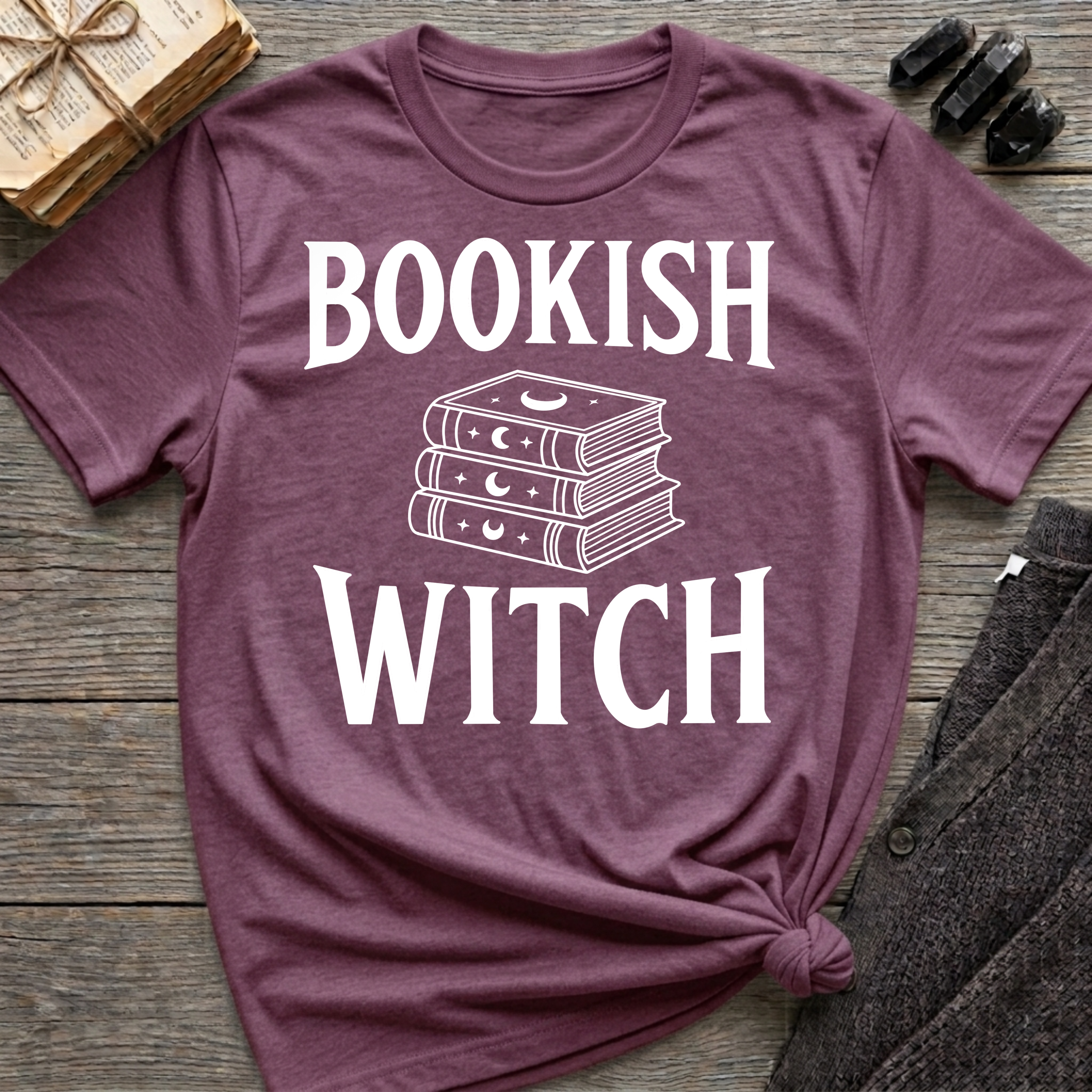 Bookish Witch - Typography T-Shirt