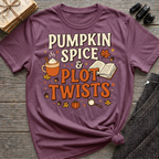 Pumpkin Spice & Plot Twists - Graphic T-Shirt