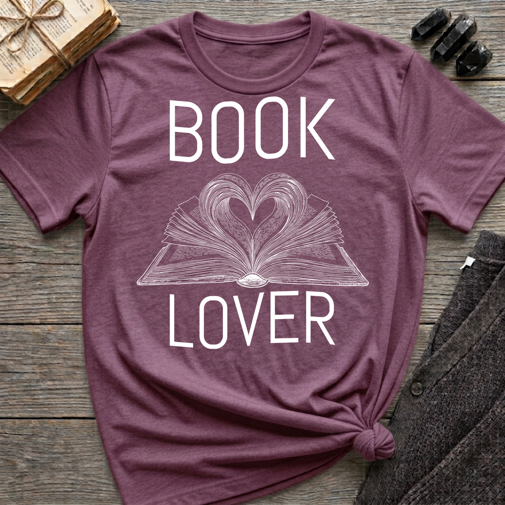 Book lover - Heart Book T-Shirt