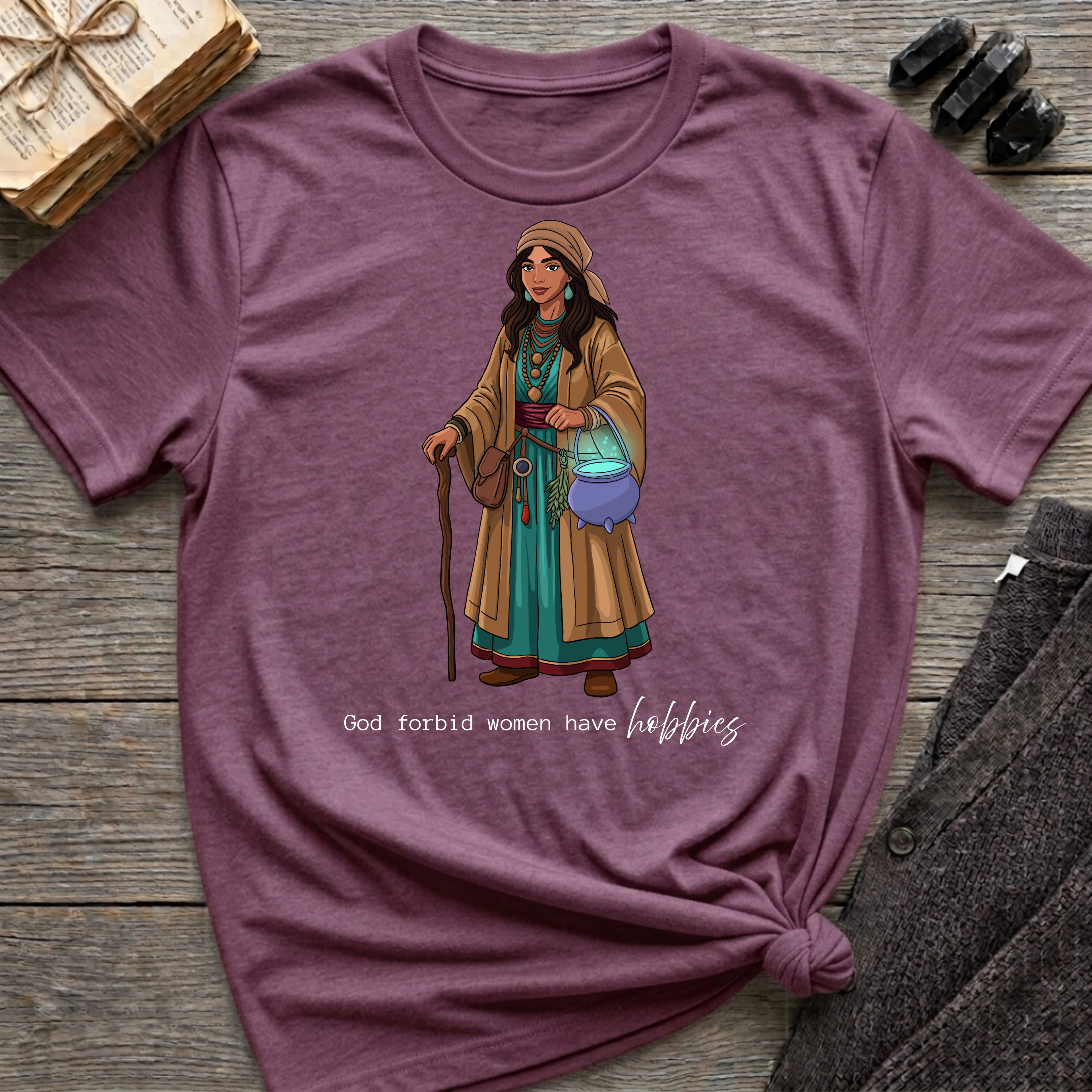 God forbid women have hobbies - Witch (Style 4) Graphic T-Shirt