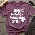 Fiction Addiction - Typography T-Shirt