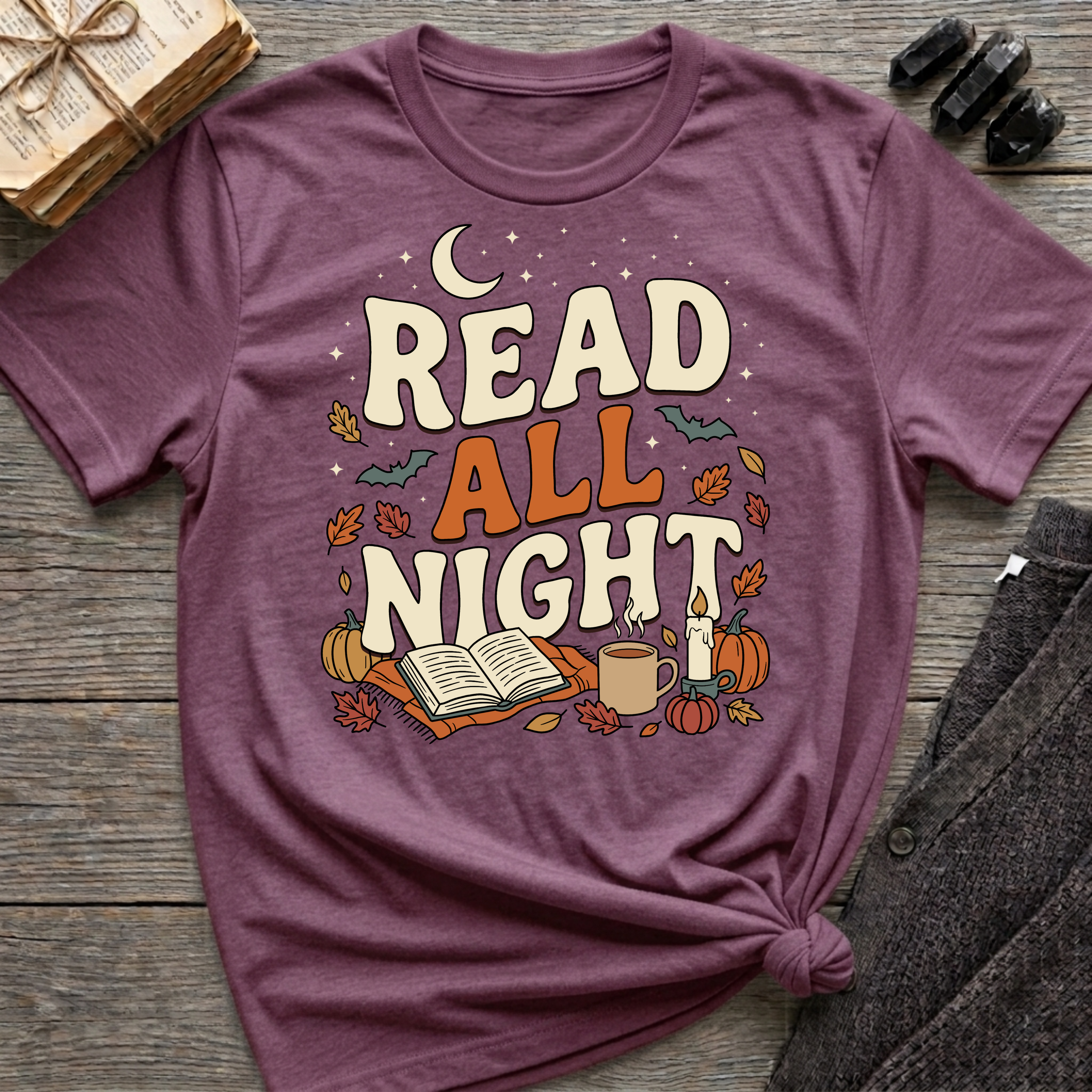 Read All Night - Graphic T-Shirt