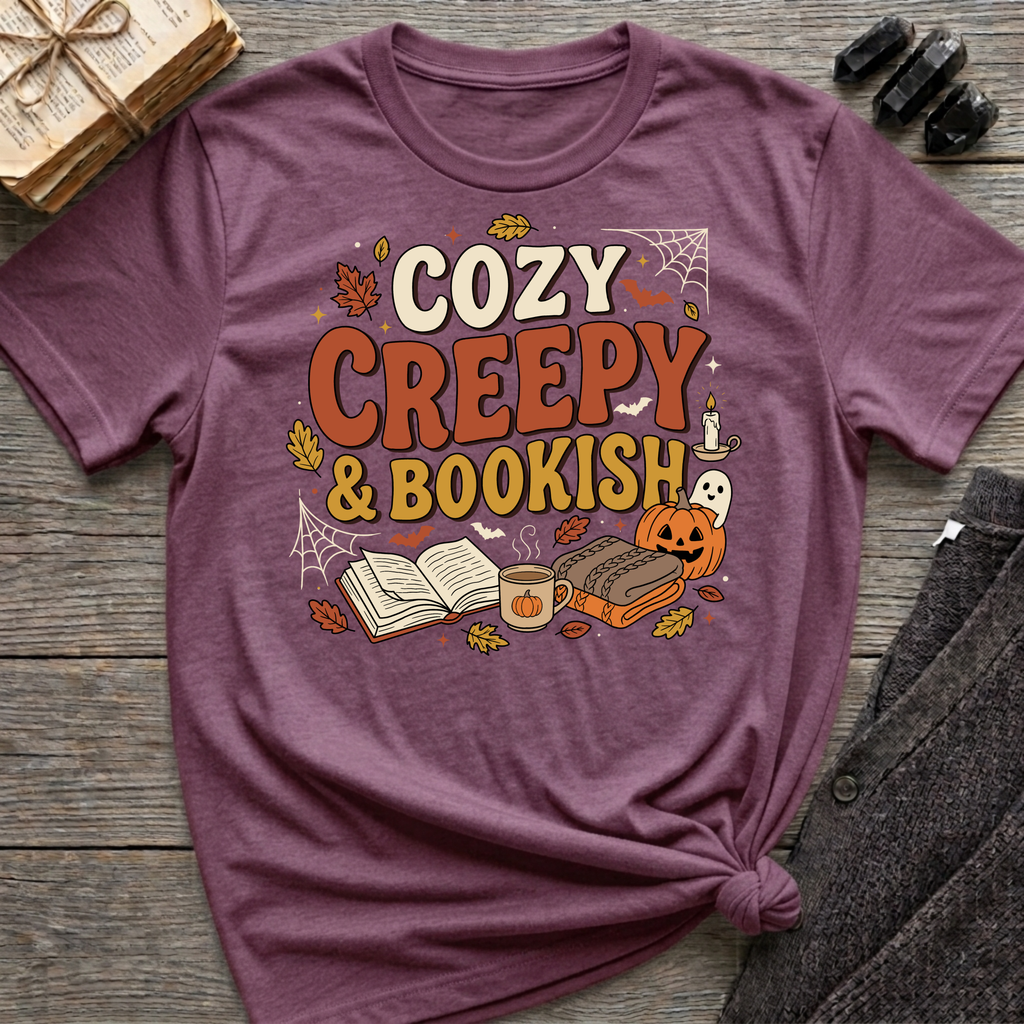 Cozy Creepy & Bookish - Graphic T-Shirt