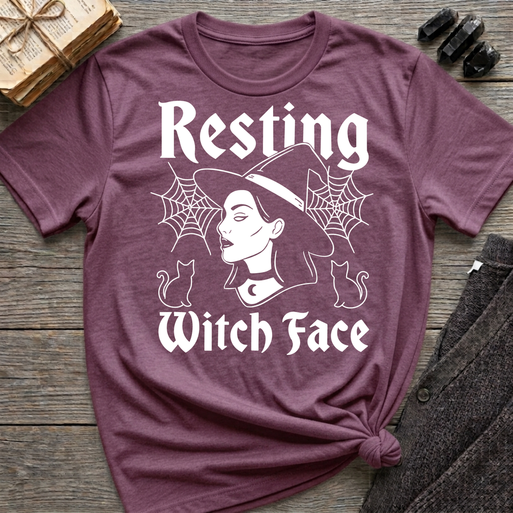 Resting Witch Face - Typography T-Shirt