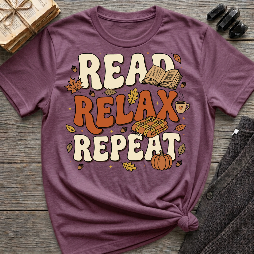 Read, Relax, Repeat - Graphic T-Shirt