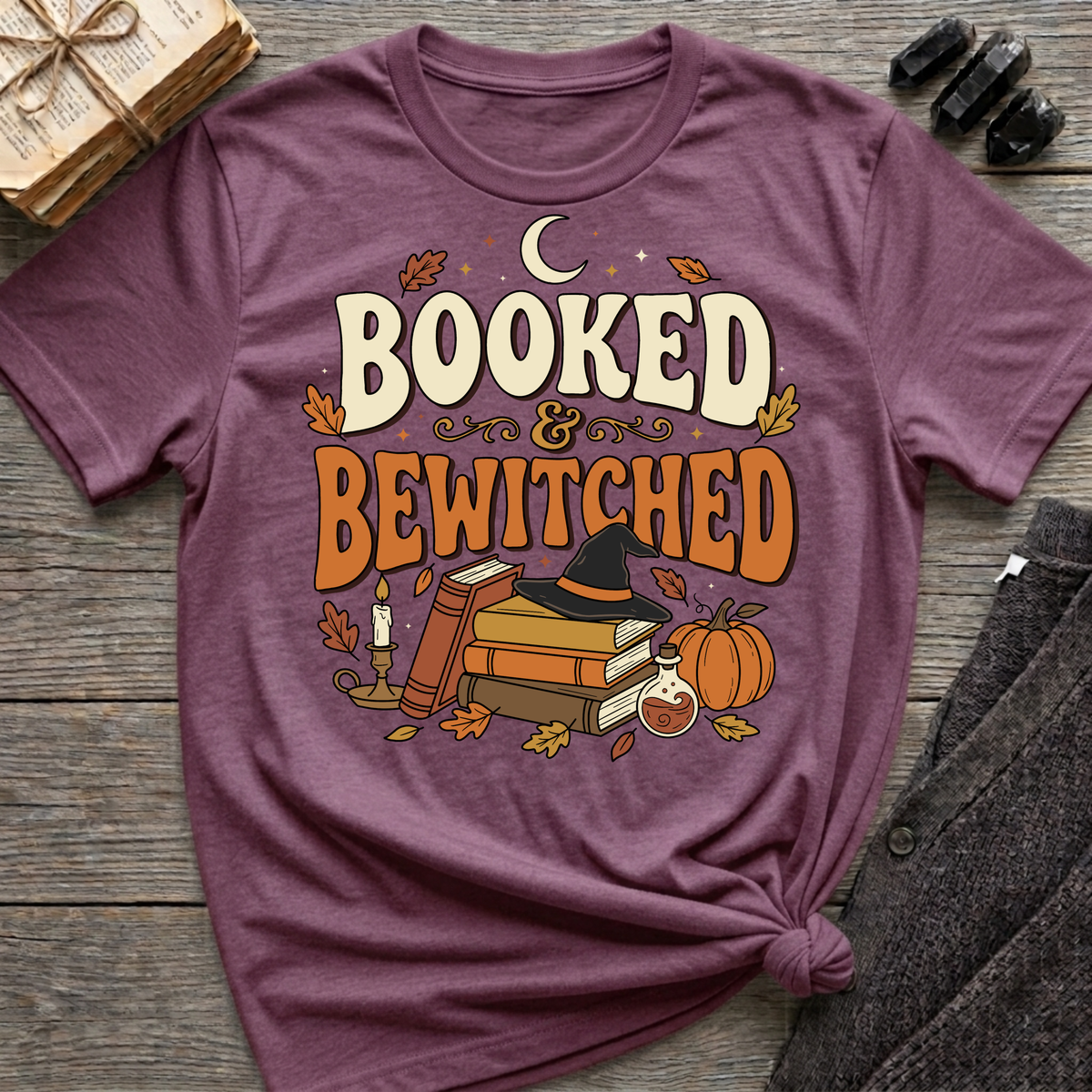 Booked & Bewitched - Graphic T-Shirt