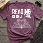 Reading is self care - Heart Book T-Shirt