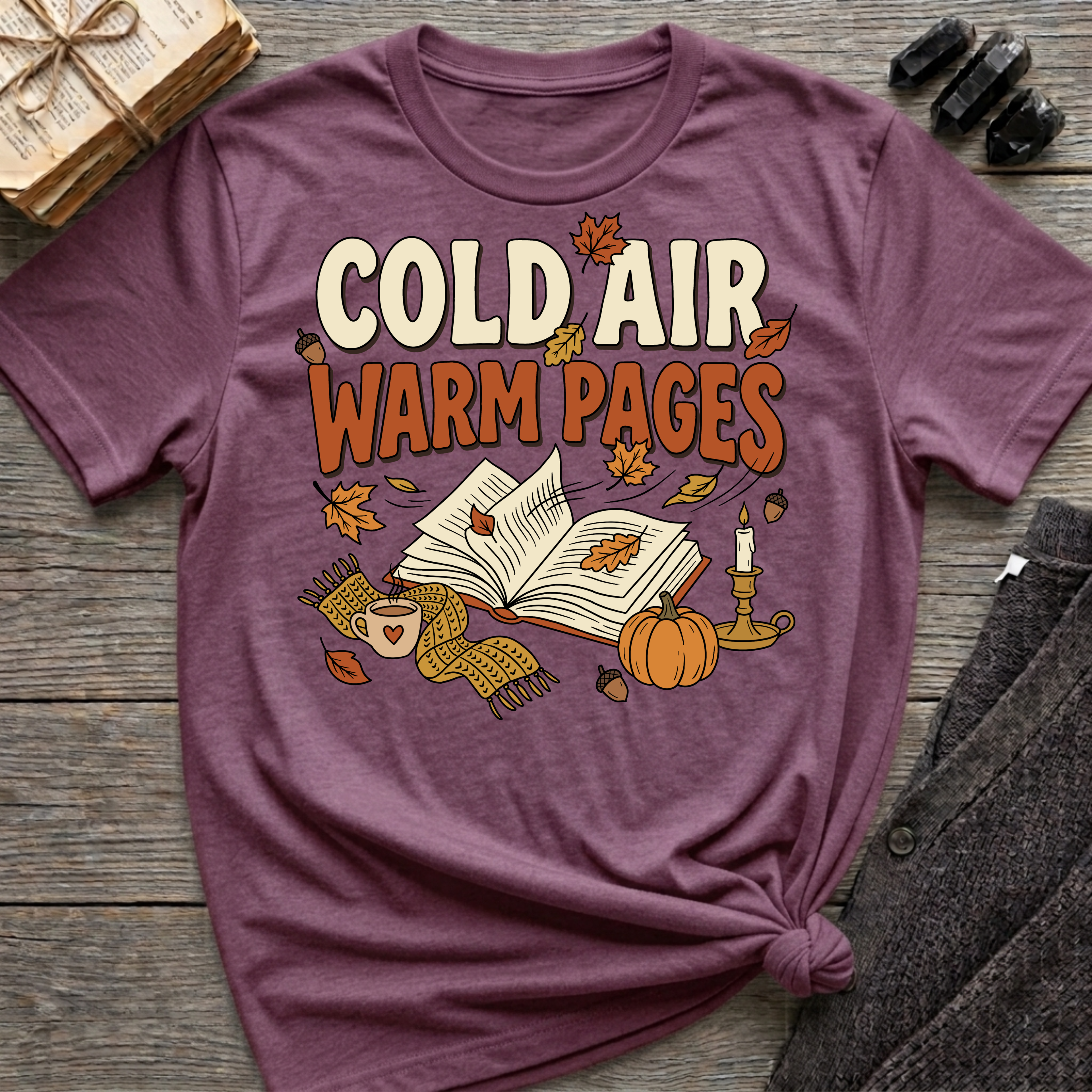 Cold Air, Warm Pages - Graphic T-Shirt