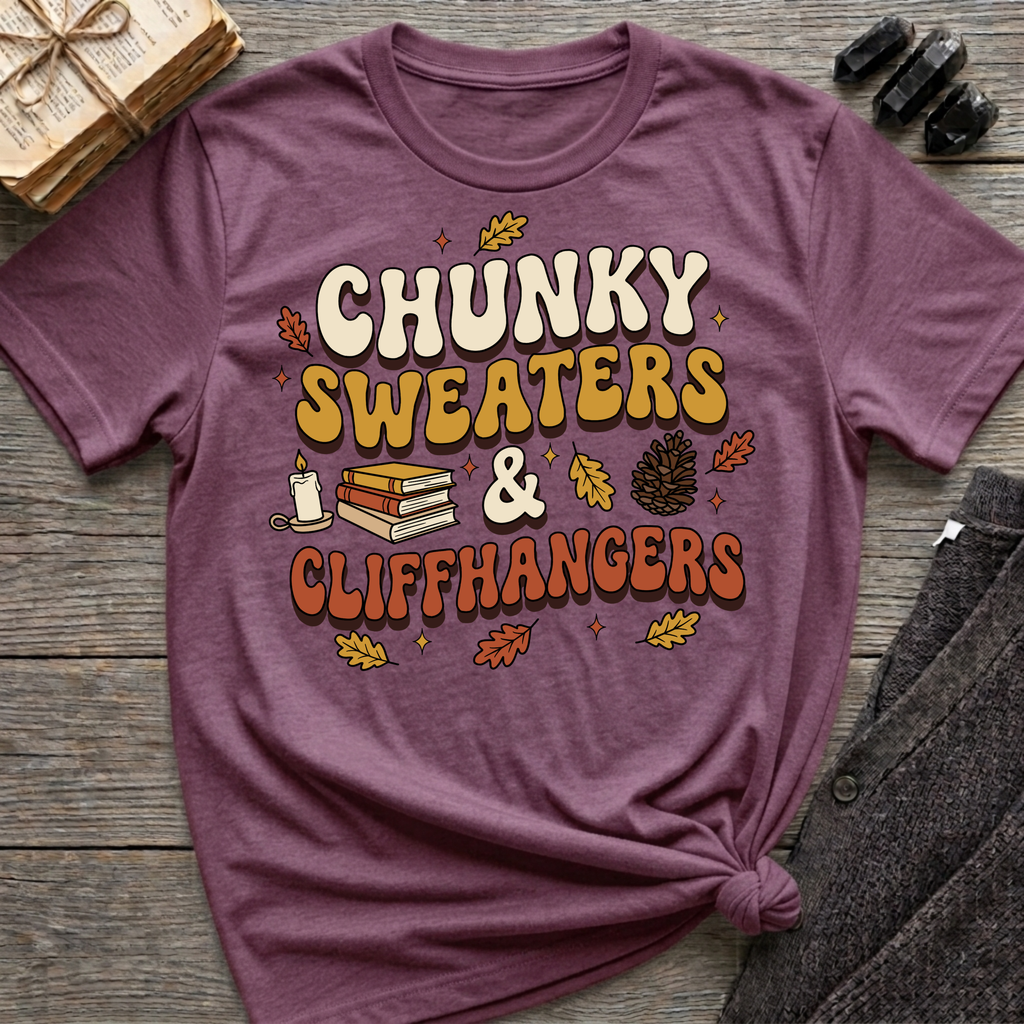 Chunky Sweaters & Cliffhangers - Graphic T-Shirt