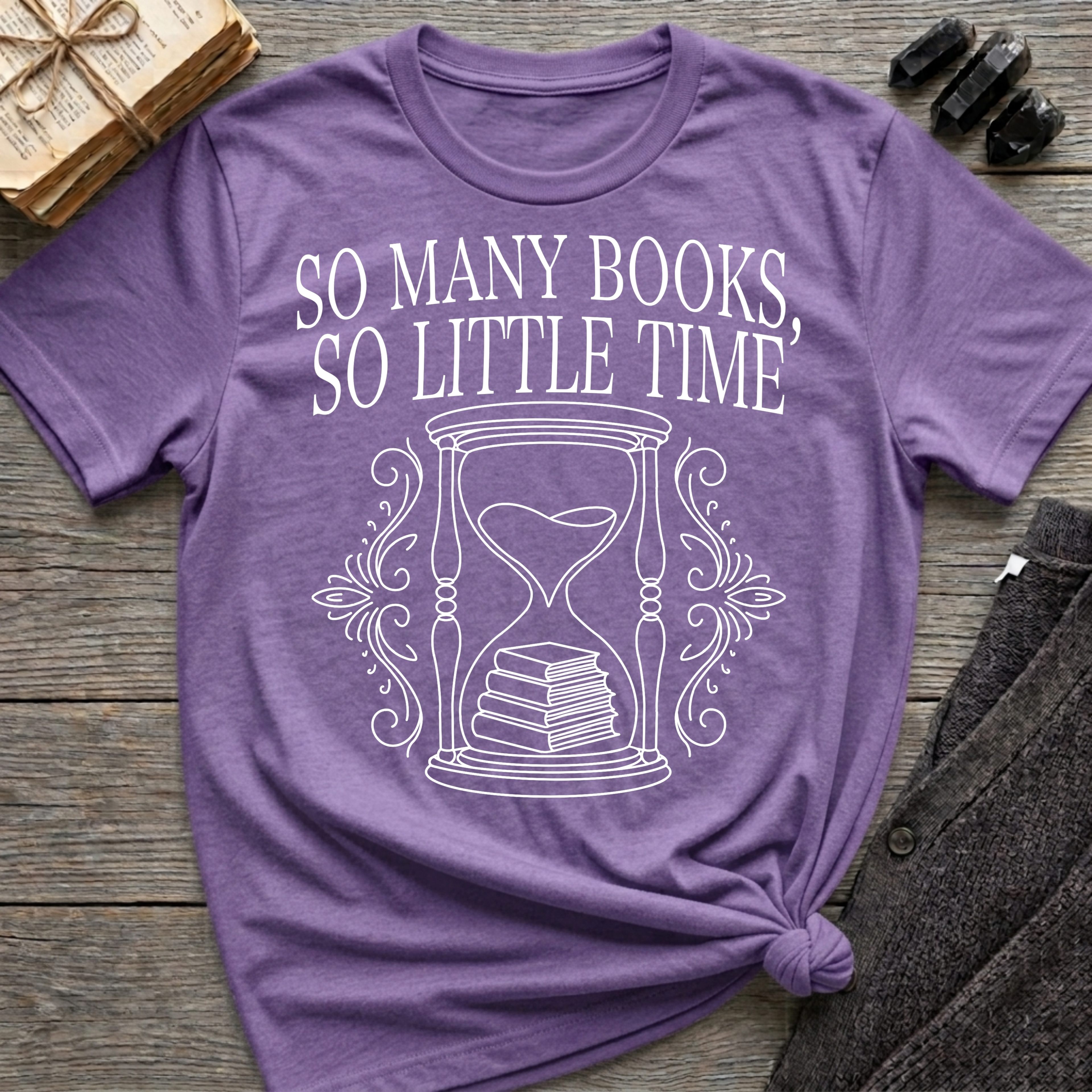 So many books, so little time - Typography T-Shirt
