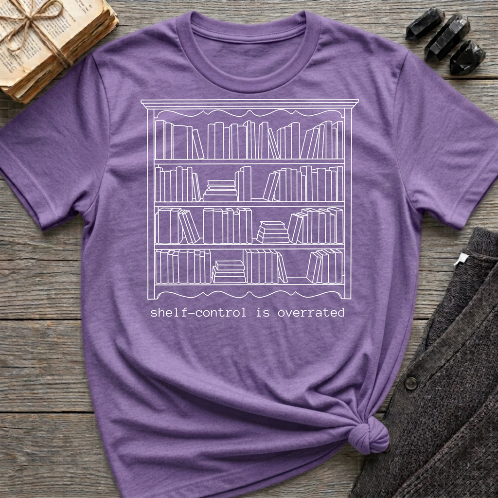 Shelf-control is overrated - Big book shelf T-Shirt