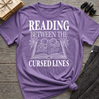 Reading between the cursed lines - Typography T-Shirt