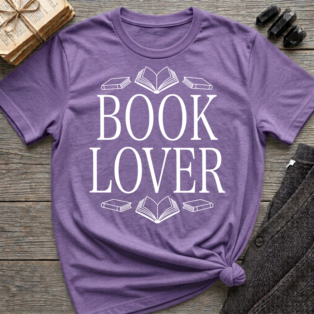 Book Lover - Typography T-Shirt
