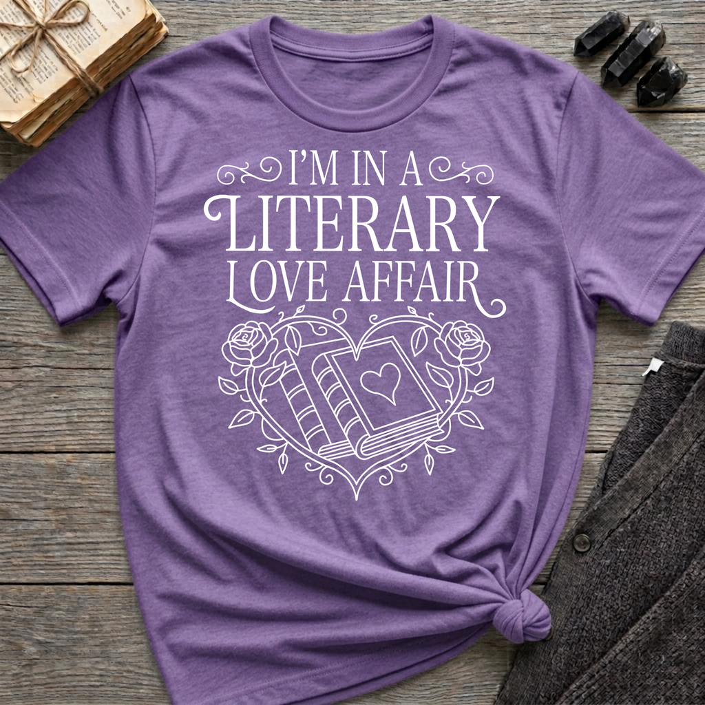 I'm in a Literary Love Affair - Typography T-Shirt