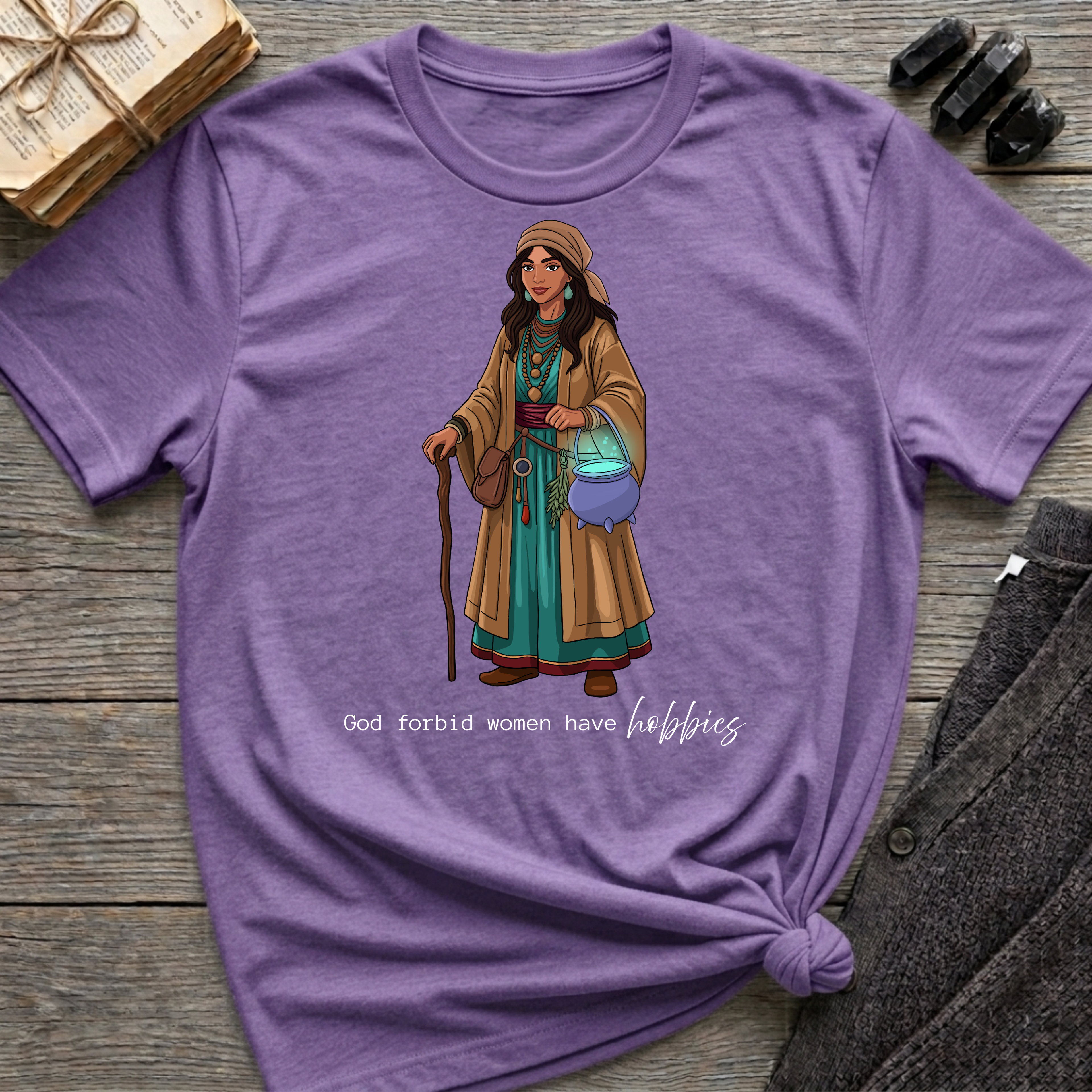 God forbid women have hobbies - Witch (Style 4) Graphic T-Shirt
