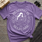 Reading is selfcare - Typography T-Shirt