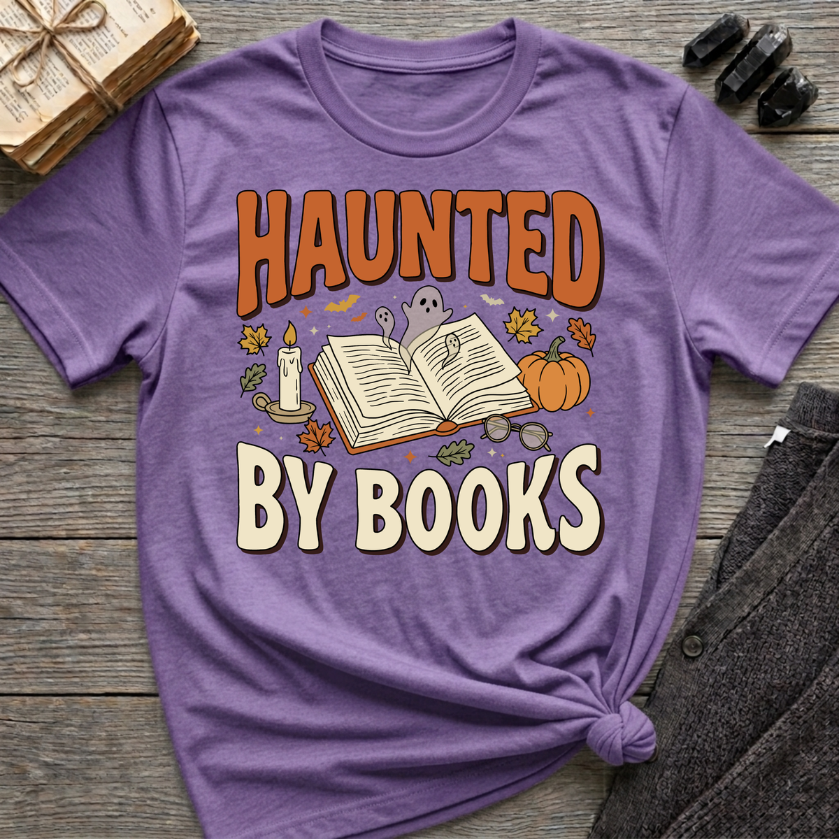 Haunted By Books - Graphic T-Shirt