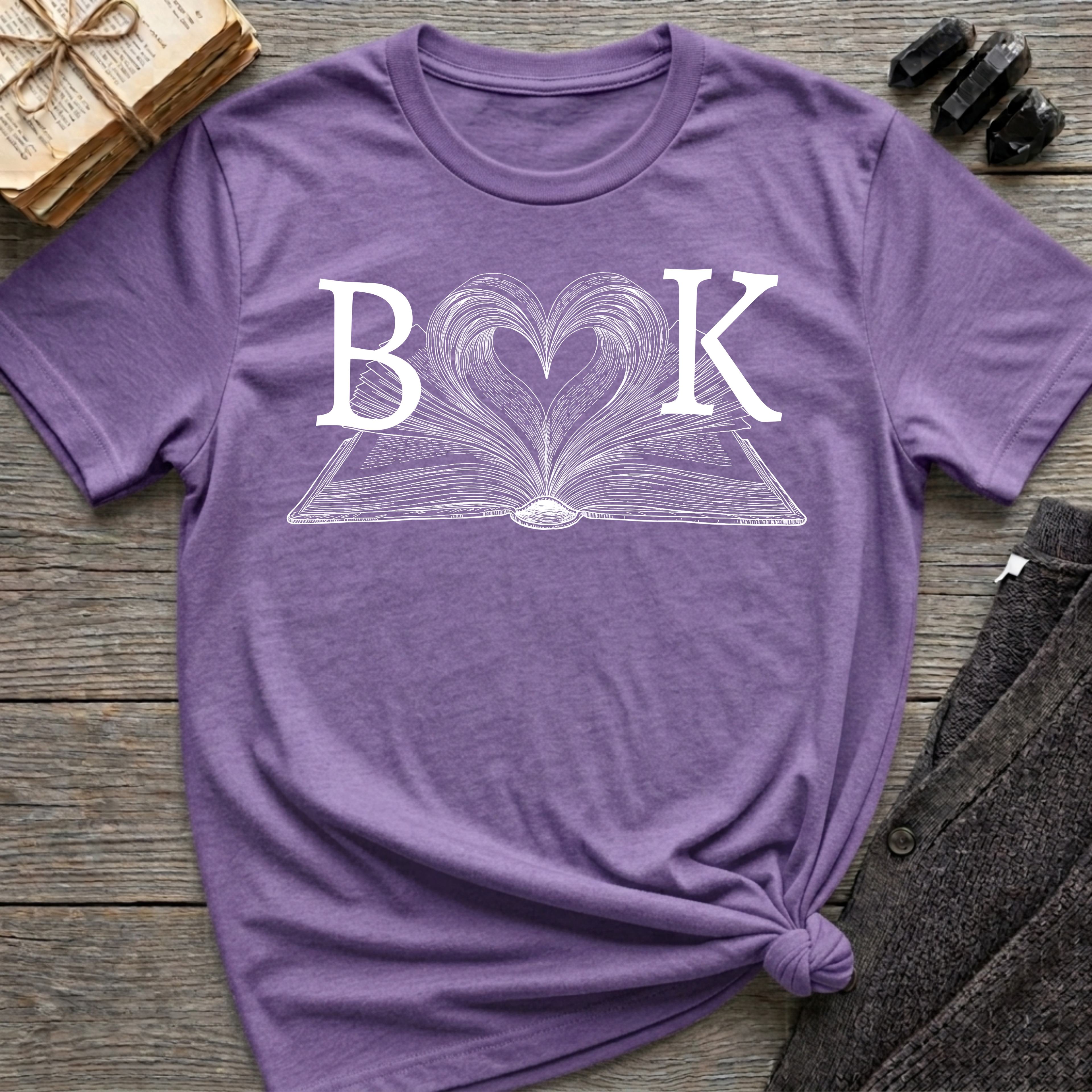 Book - Heart Book T-Shirt