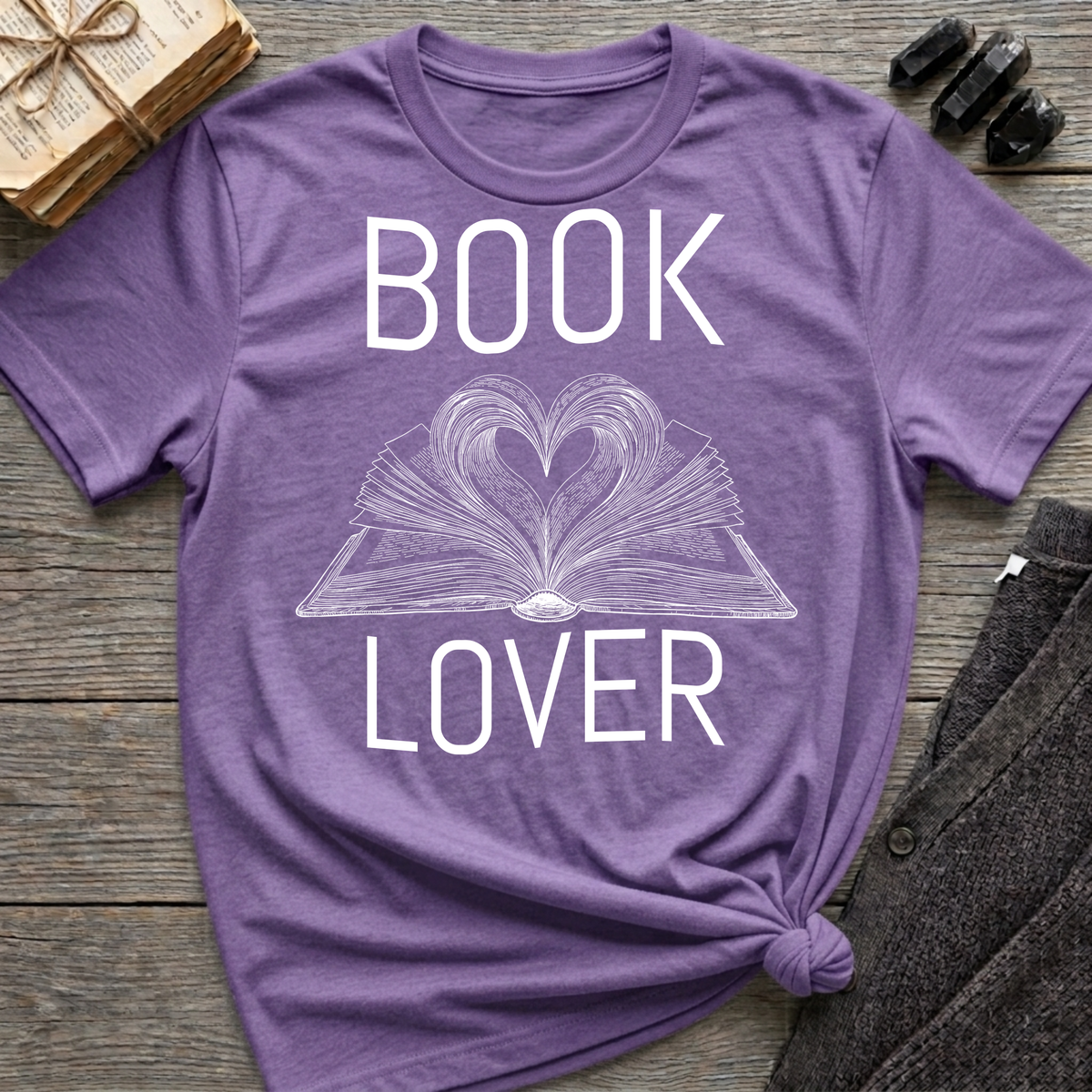 Book lover - Heart Book T-Shirt