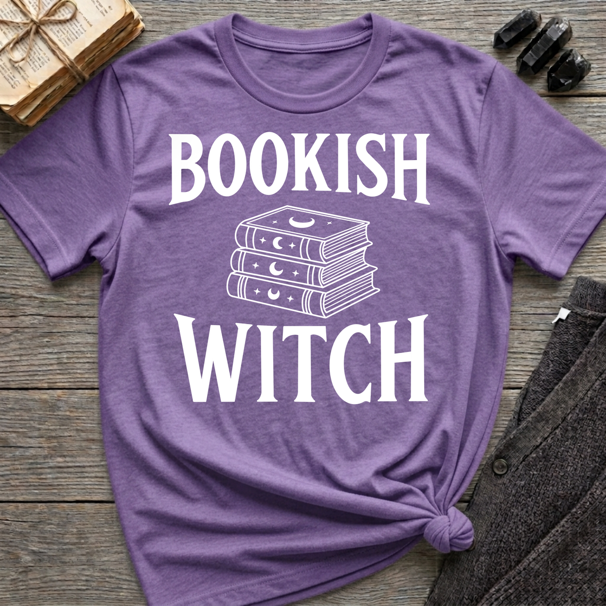 Bookish Witch - Typography T-Shirt