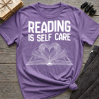 Reading is self care - Heart Book T-Shirt