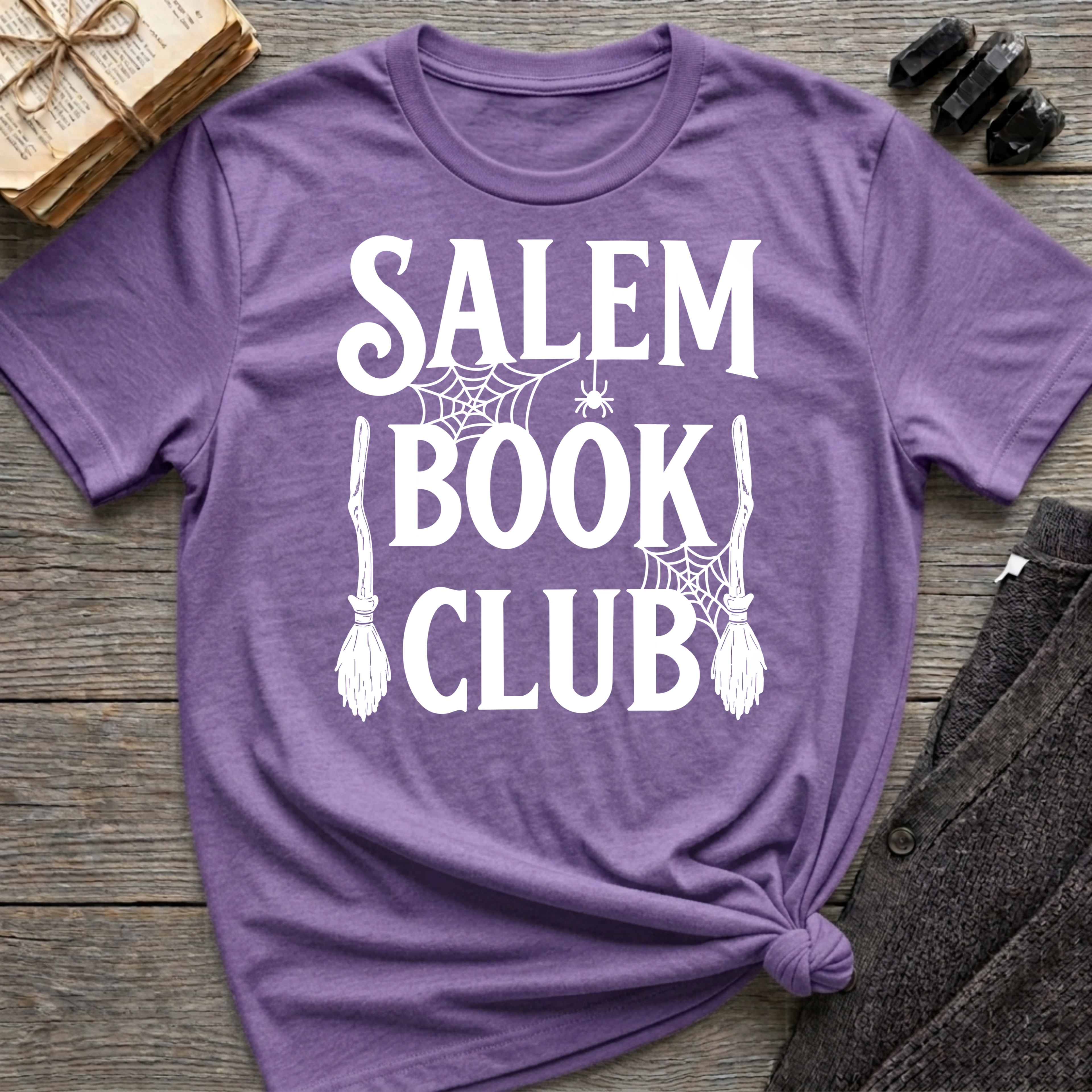 Salem Book Club - Typography T-Shirt