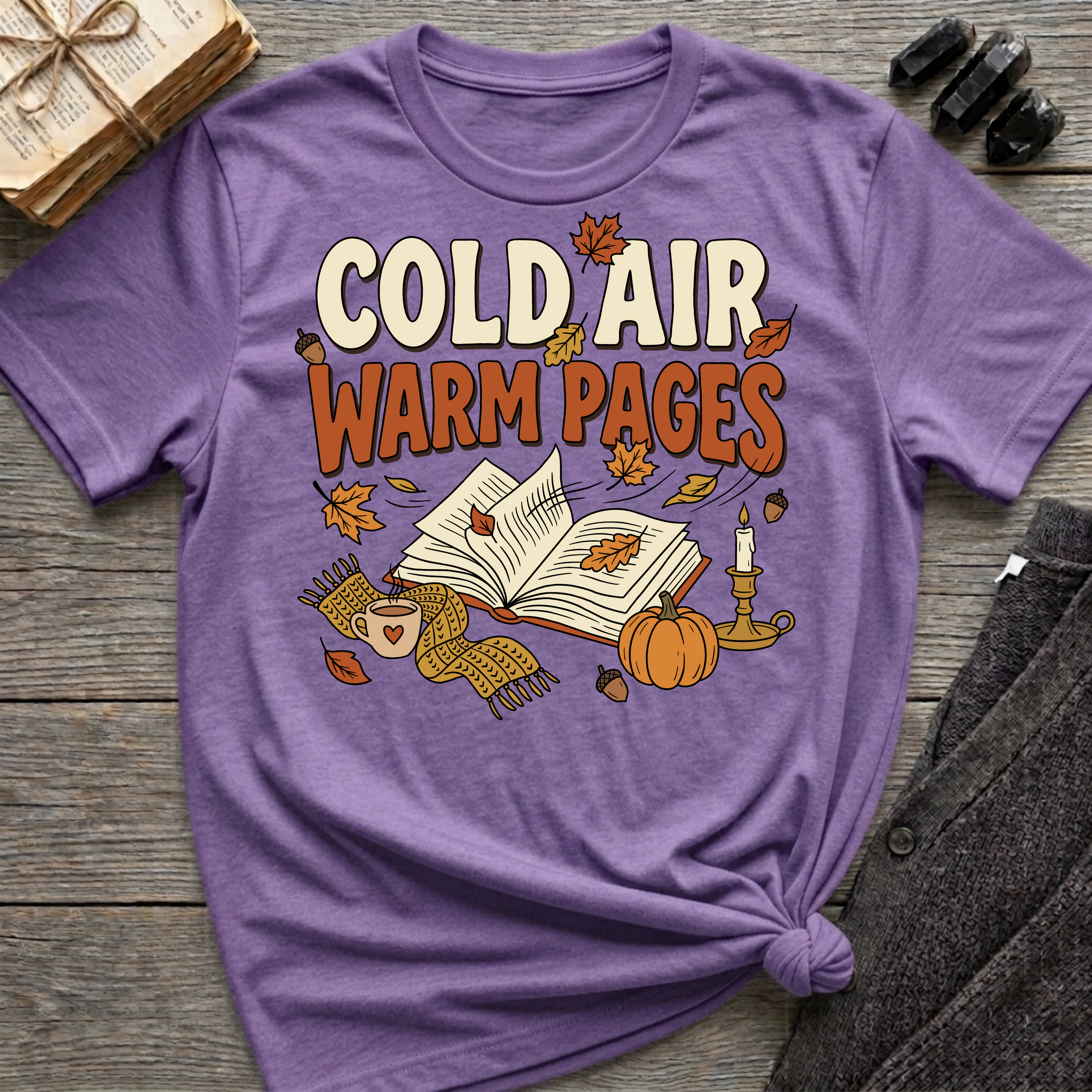 Cold Air, Warm Pages - Graphic T-Shirt