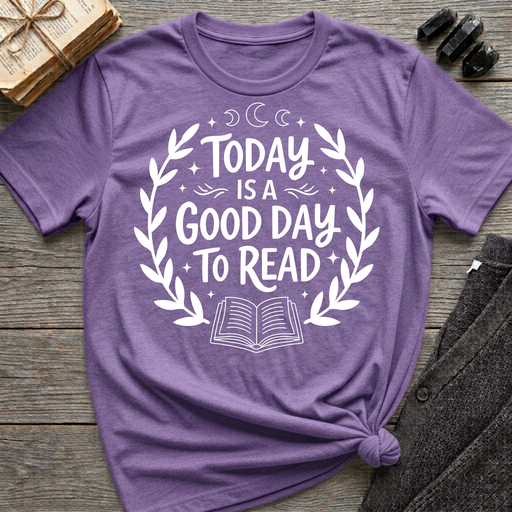 Today is a good day to read - Typography T-Shirt