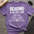 Reading is my self care - Heart Book T-Shirt