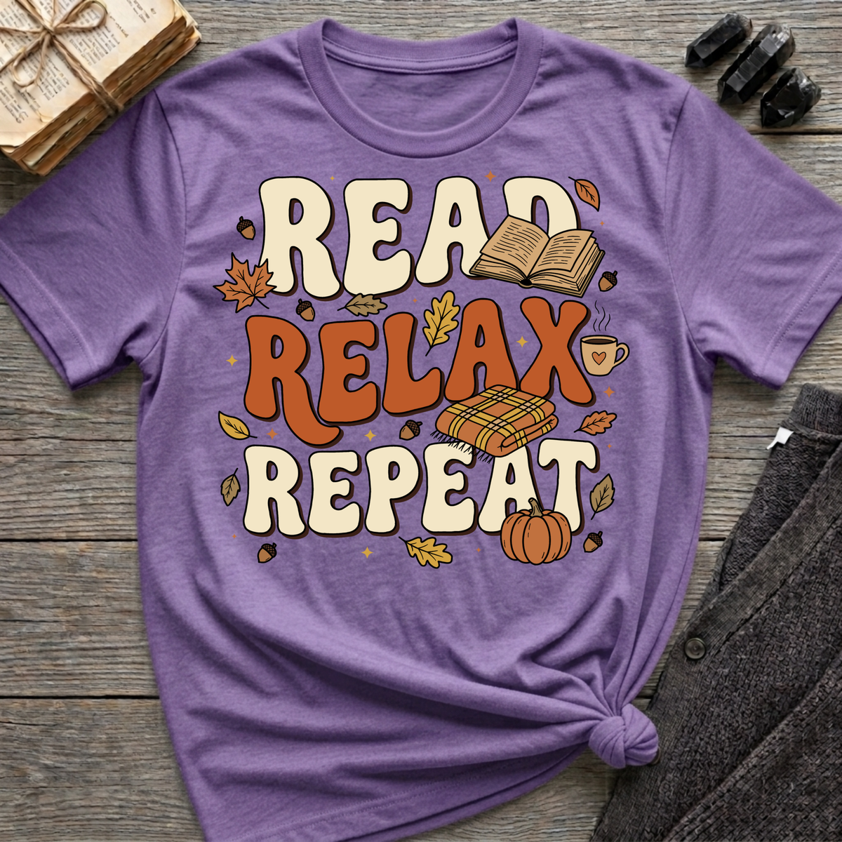 Read, Relax, Repeat - Graphic T-Shirt