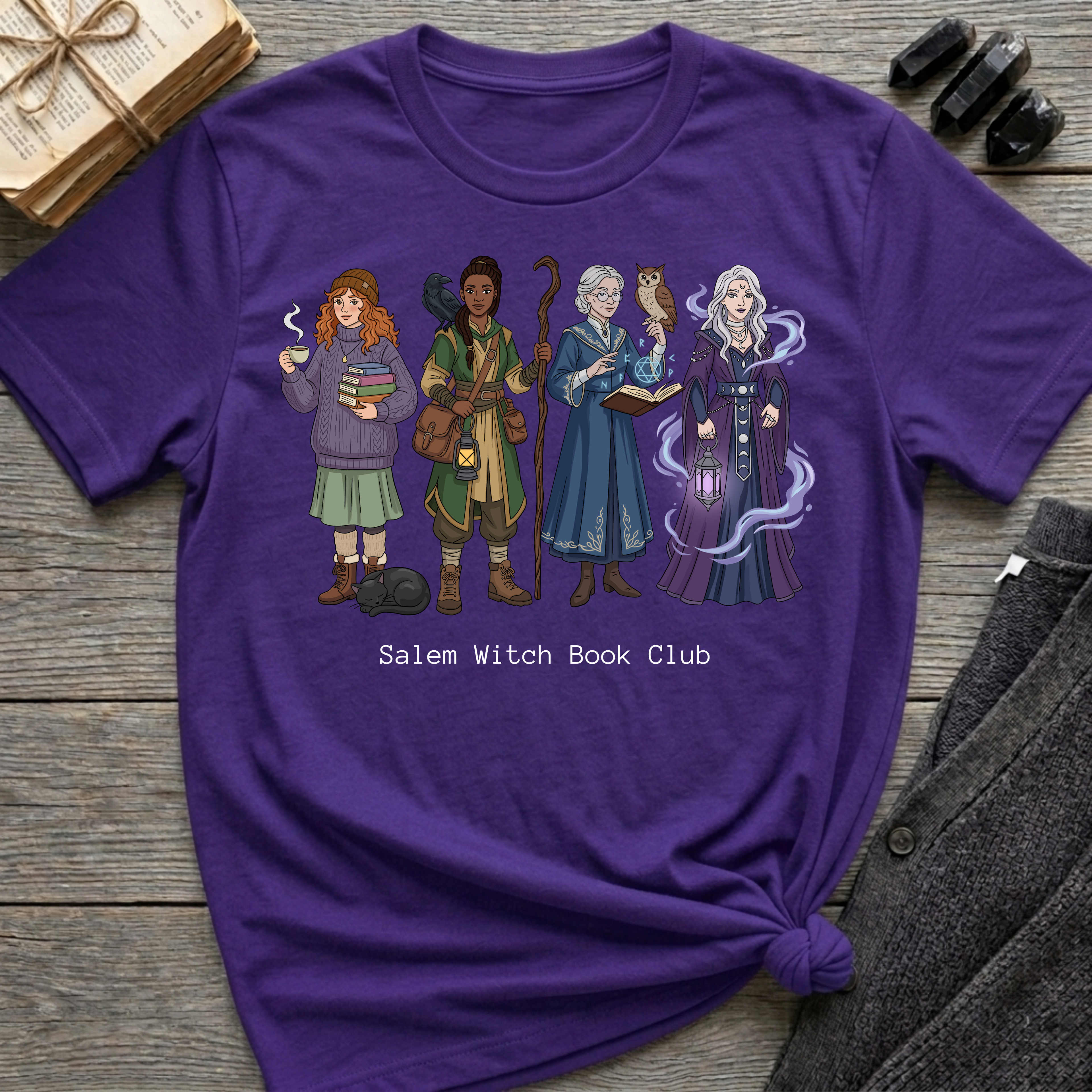 Salem Witch Book Club - Witches (5-8) Graphic T-Shirt