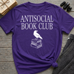 Antisocial book club - Crow on books T-Shirt