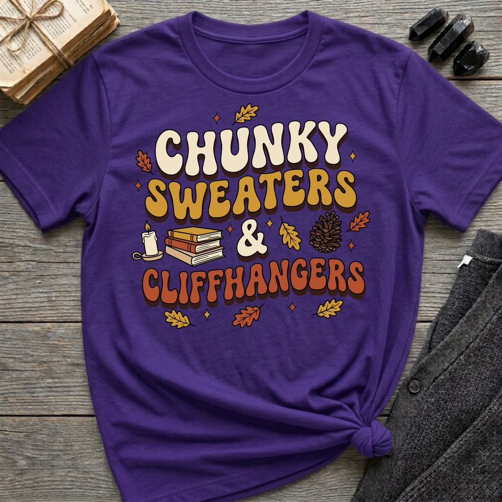 Chunky Sweaters & Cliffhangers - Graphic T-Shirt