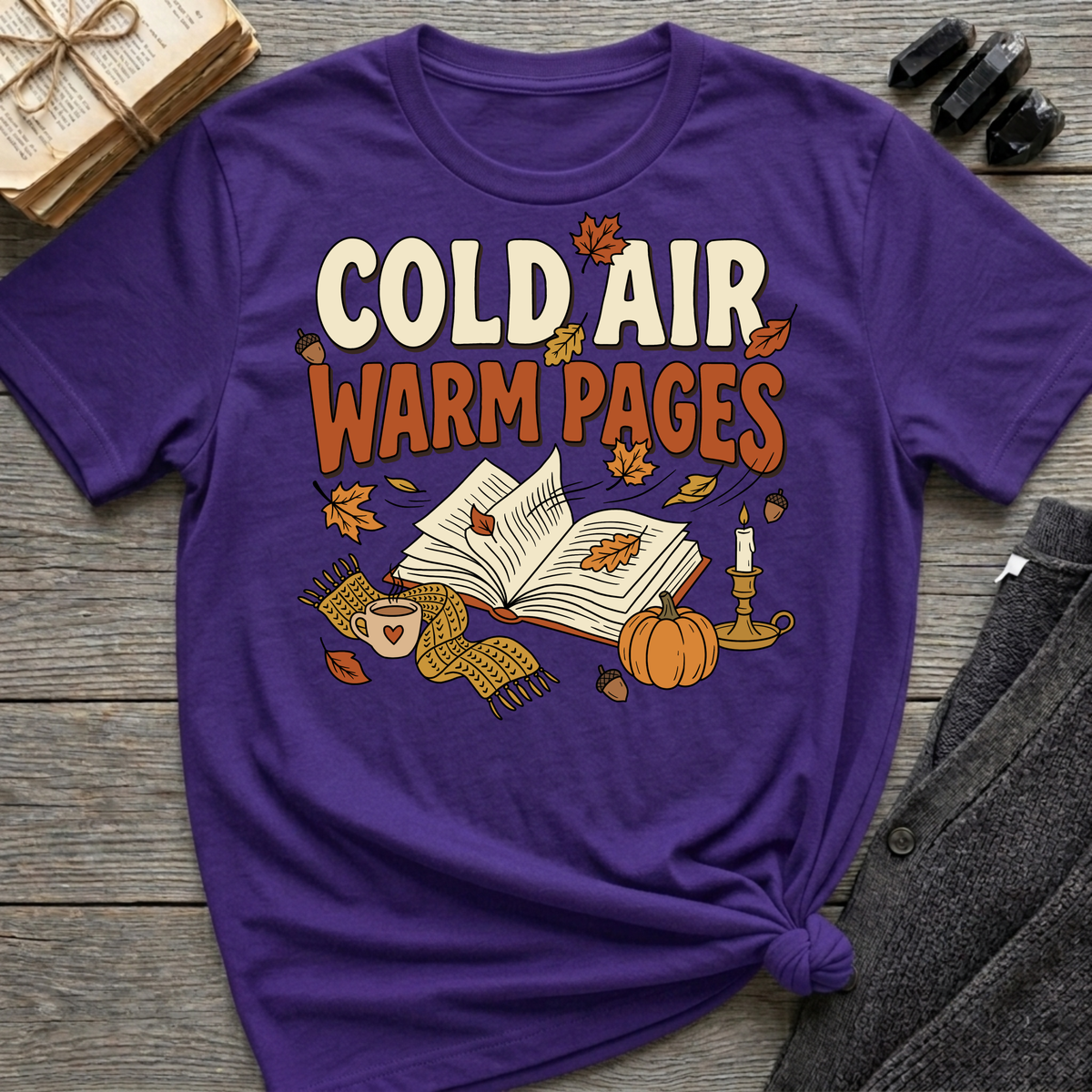 Cold Air, Warm Pages - Graphic T-Shirt