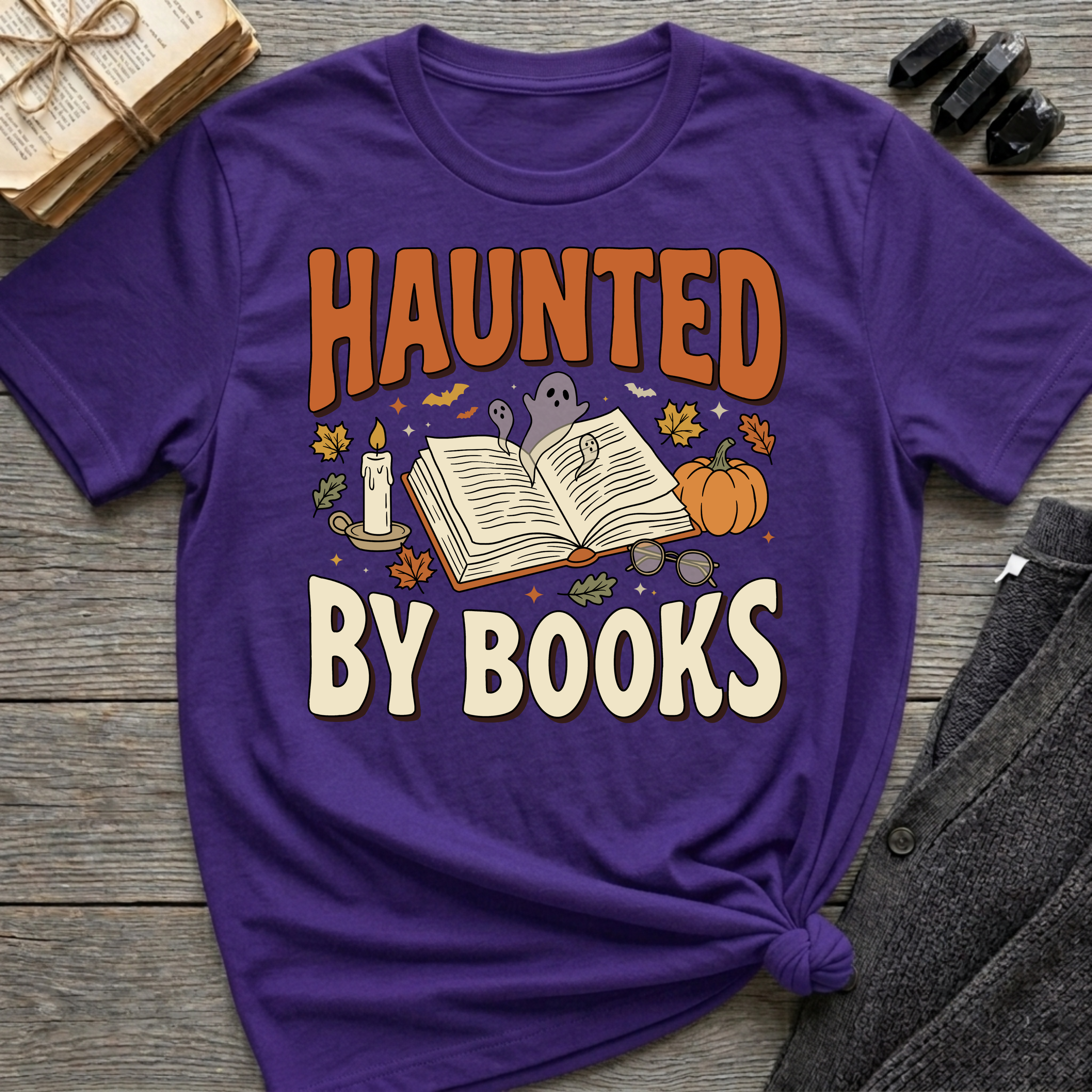 Haunted By Books - Graphic T-Shirt