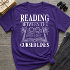 Reading between the cursed lines - Typography T-Shirt