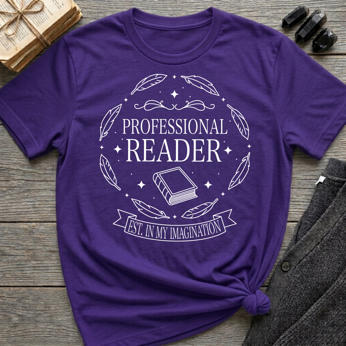 Professional Reader - Typography T-Shirt