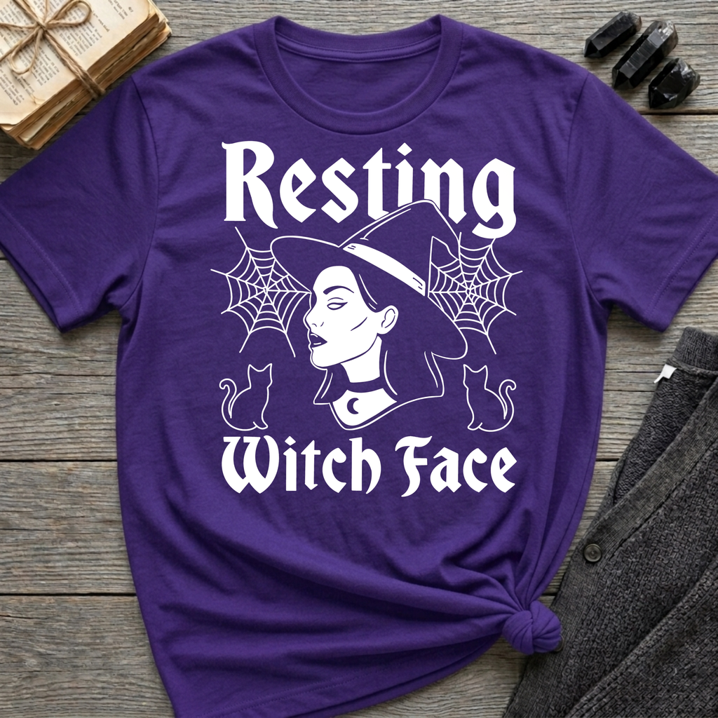 Resting Witch Face - Typography T-Shirt