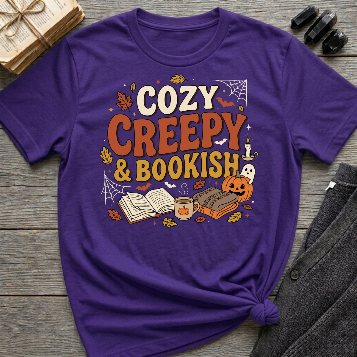 Cozy Creepy & Bookish - Graphic T-Shirt