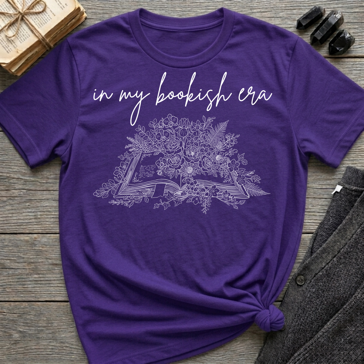 In my bookish era - Flower Book T-Shirt