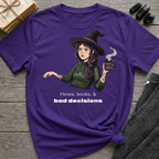 Hexes, books, & bad decisions - Moody Witch Graphic T-Shirt