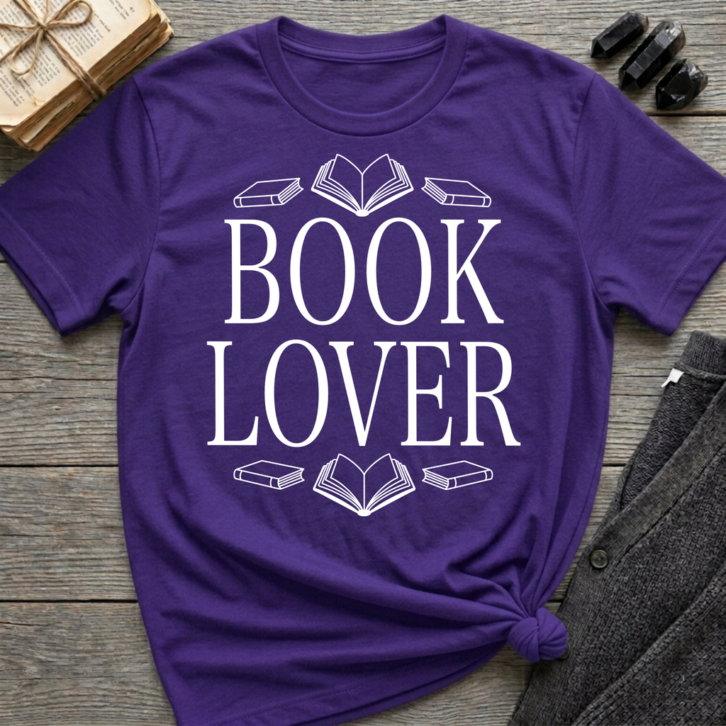 Book Lover - Typography T-Shirt