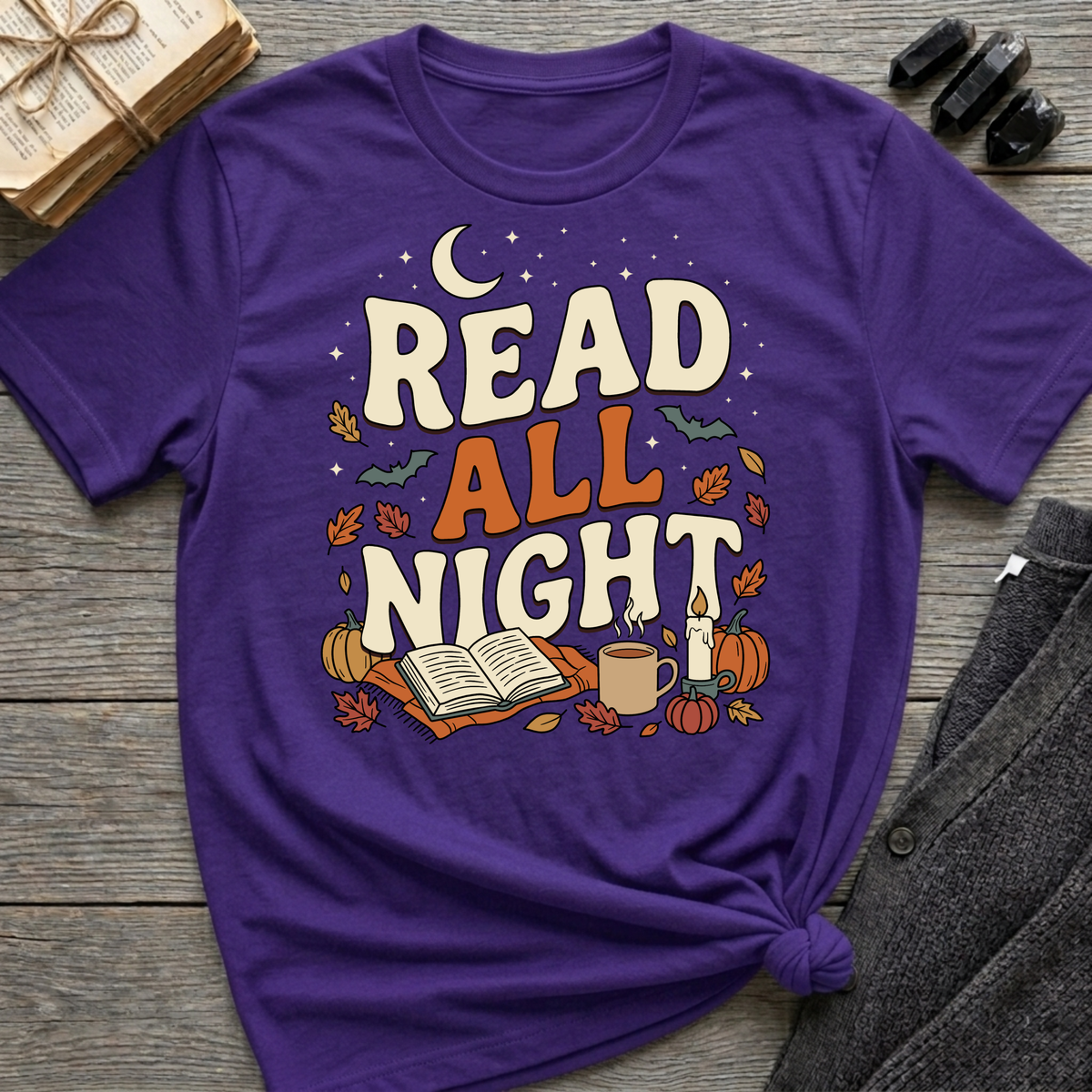 Read All Night - Graphic T-Shirt