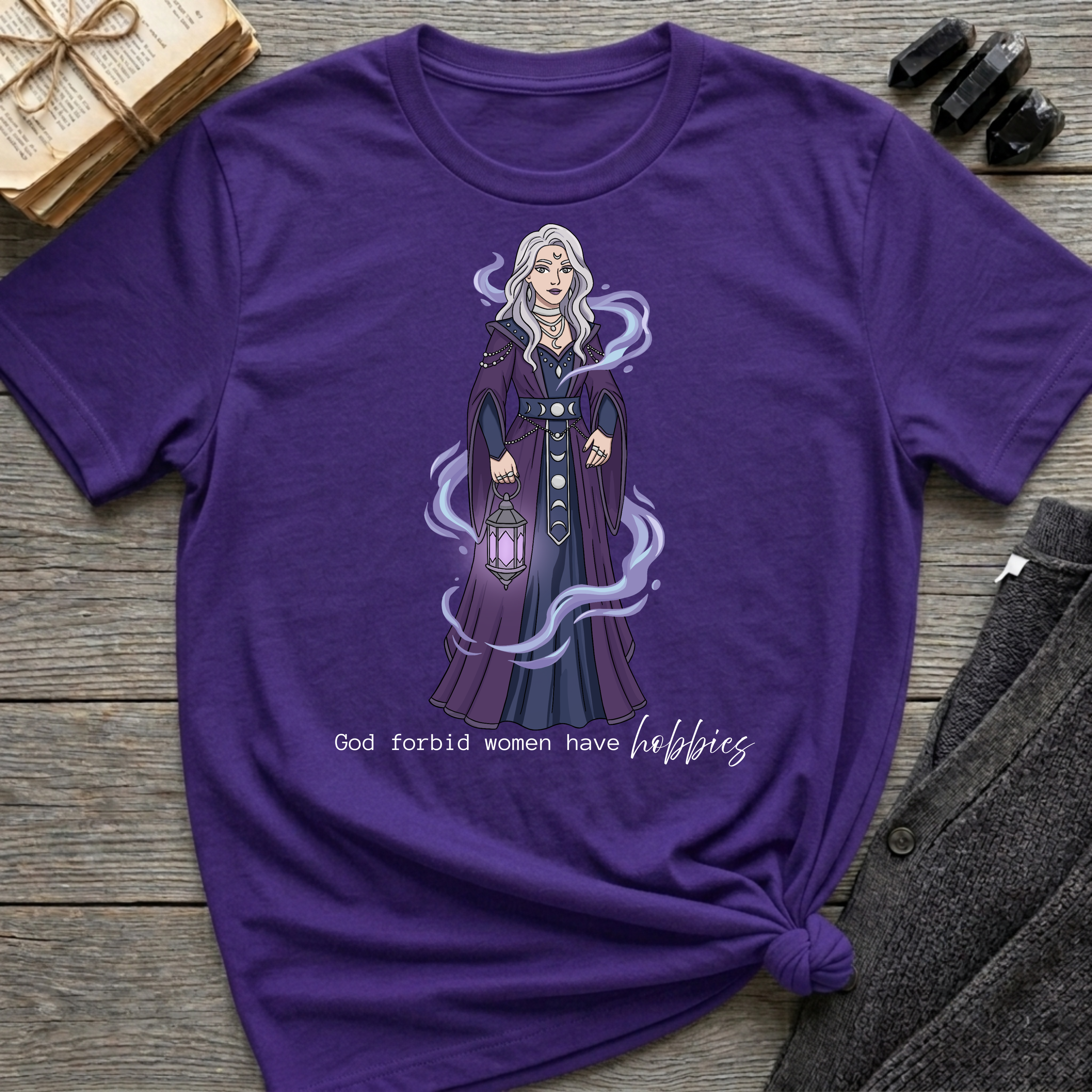 God Forbid Women Have Hobbies - Witch (Style 8) Graphic T-Shirt